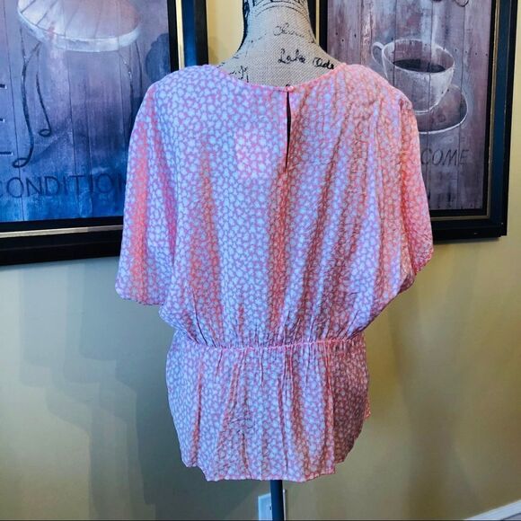 Nanette Lapore orange Blouse size L BNWT - Picture 3 of 10